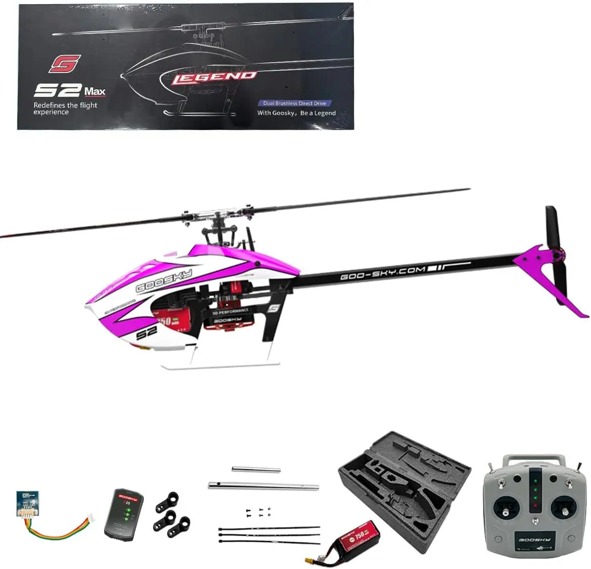 Goosky – avion modèle S2 Max, hélicoptère de cascade télécommandé 3d, double entraînement Direct sans balais, Baf080001 Bnf/Rtf, jouet cadeau