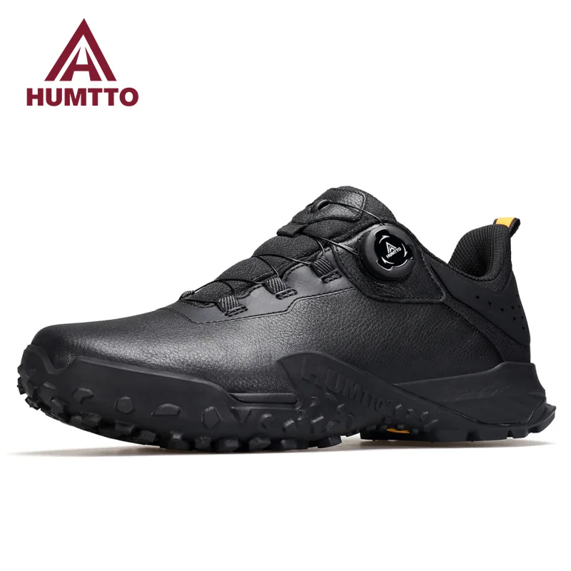 HUMTTO Hiking Boots Luxury Designer Winter Leather Shoes for Men Climbing Trekking Sneakers Mens Outdoor Sports Safety Man Shoes