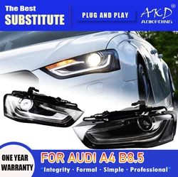 AKD Head Lamp for Audi A4 B8.5 LED Headlight 2013-2016 Headlights A4L DRL Turn Signal High Beam Angel Eye Projector Lens