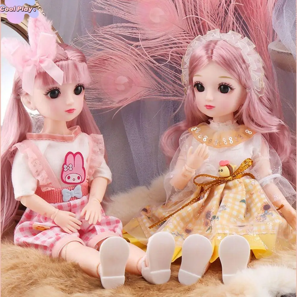 1/6 SD 30cm BJD Dolls&Clothes 23 Moveable Joints Long Hair 30cm Dress Up BJD Dolls Anime Multi-style Dolls Princess Clothes Suit