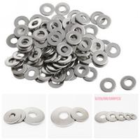 5/25/50/100pcs Stainlesss Steel Sealing Flat Washer Metal Plain Gaskets M1.6 M2 M2.5 M3 M5 M6 M8 M10 M14 M16 M20  Meson Shim
