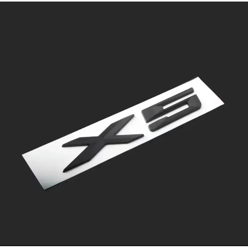 OK 3D ABS For BMW X 5 E70‎E53‎F15 X5 Letter Trunk Emblem Rear Badge Decal Sticker Black Brand New And High Quality view 2