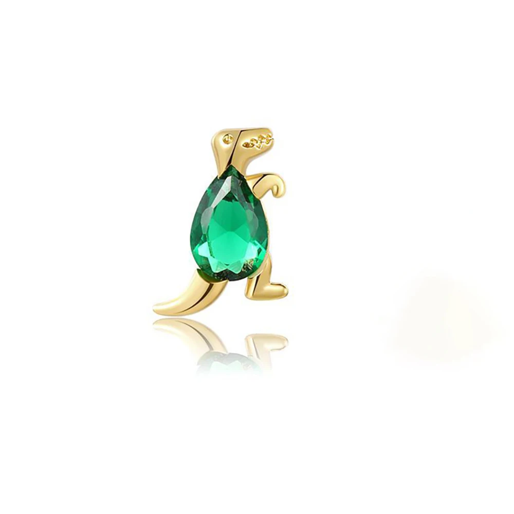 1PC Stainless Steel Green Crystal Zirconia Small Hoop Earrings for Women Unique Ear Studs Earrings Cartilage Piercing Jewelry