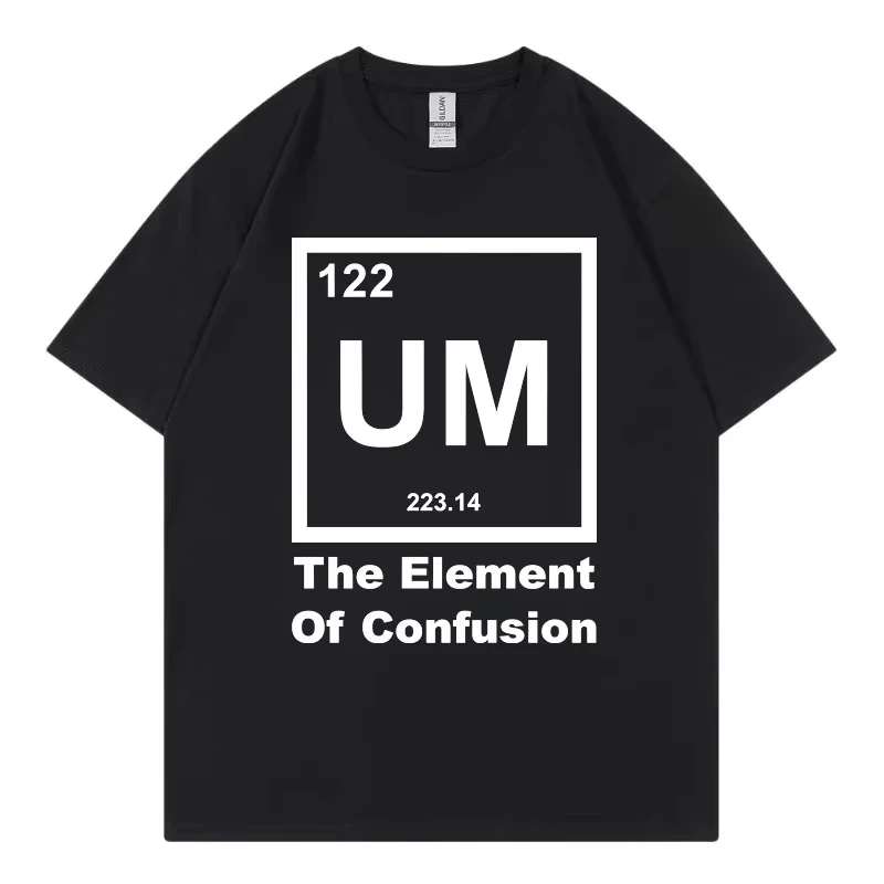 UM The Element of Confusion Fuunny T-shirt Men Women High Street Fashion Trend T Shirt Summer Casual Loose Short Sleeve T-shirts
