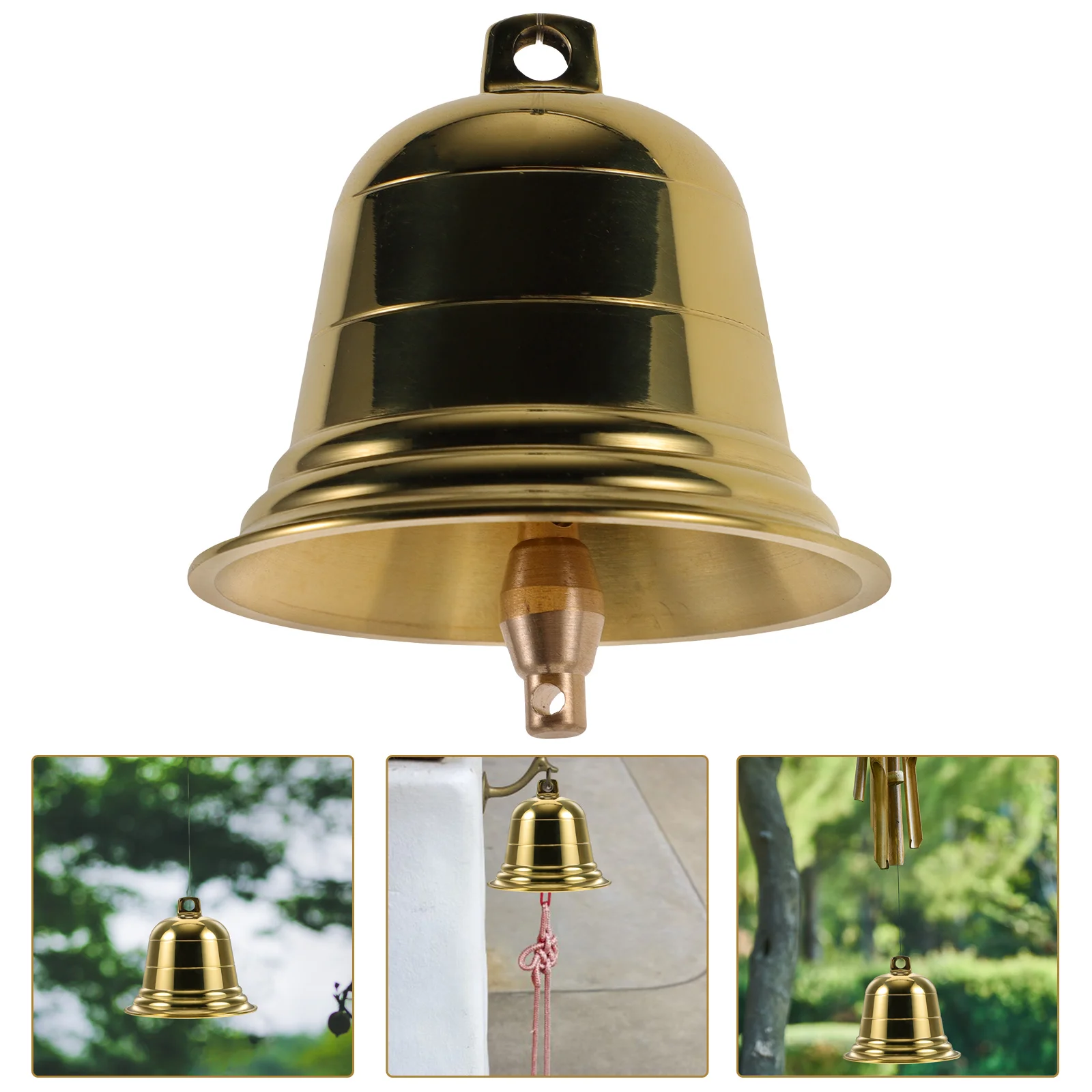 

Copper Bell naments 1 5 Inch Golden Hanging Pendants Home Bedroom Office Crafts Decorative Wind Chimes Door Bells