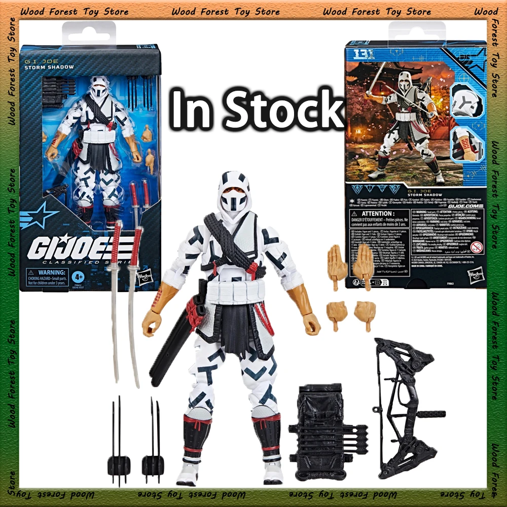 In Stock G.I.Joe Classified Series Figurine G.I.Joe Storm Shadow Action Figure Model Statue Toy Collection Decoration Kids Gift