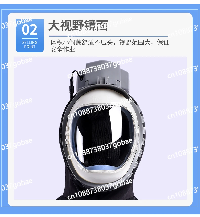 Harvester Dust Mask Industrial Dust Mask Electric Air Supply Polishing Protective Face Harvester Special Dust