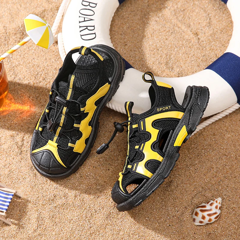 Boys Girls Sport Water Sandals Closed-Toe Outdoor  Boys Sandals Student Shoes Kids Anti-slip  Toddler/Little Kid/Big Kid Shoes