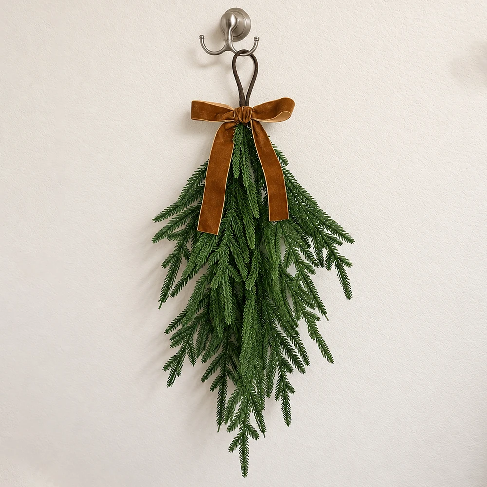 20in Artificial Norfolk Christ - огляд і ціна Christmas Wreath Fake
