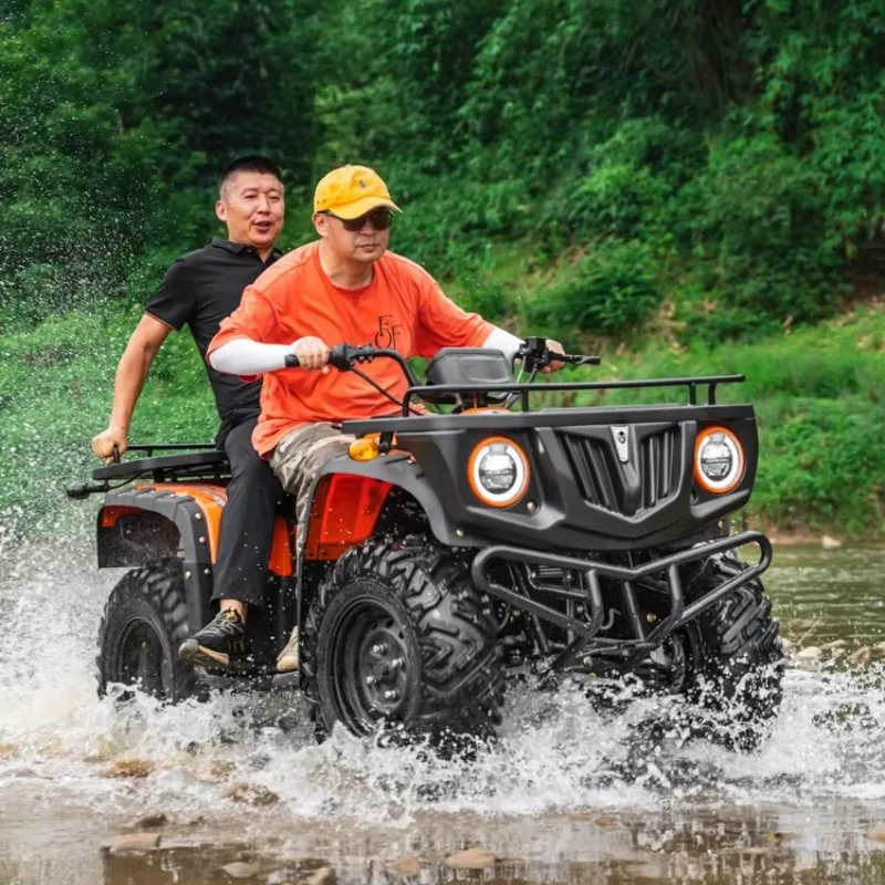 Electric ATV Adults 2WD Automatic Chain Drive 72V 1000W Motor 500kg Payload Disc Brakes 30-50km