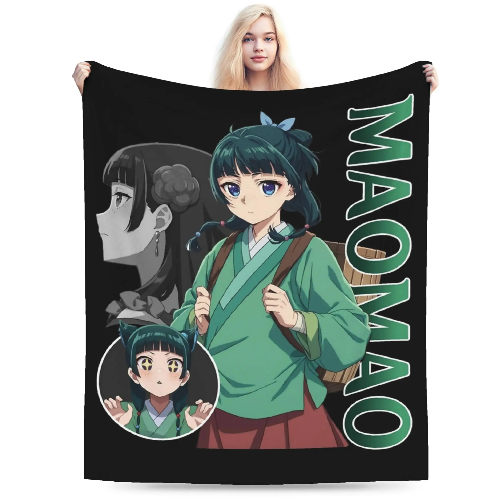 Maomao The Apothecary Diaries Blanket Flannel Textile Decor Portable  Thin Throw Blanket for Bedding Bedroom Bedspread