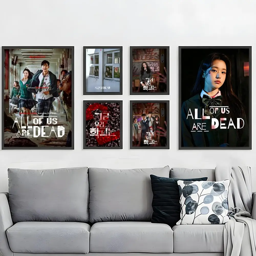 popular All of Us Are Dead Poster HD Waterproof Self-Adhesive Wall Art – Multi-Scene Use, Top Gift Pick