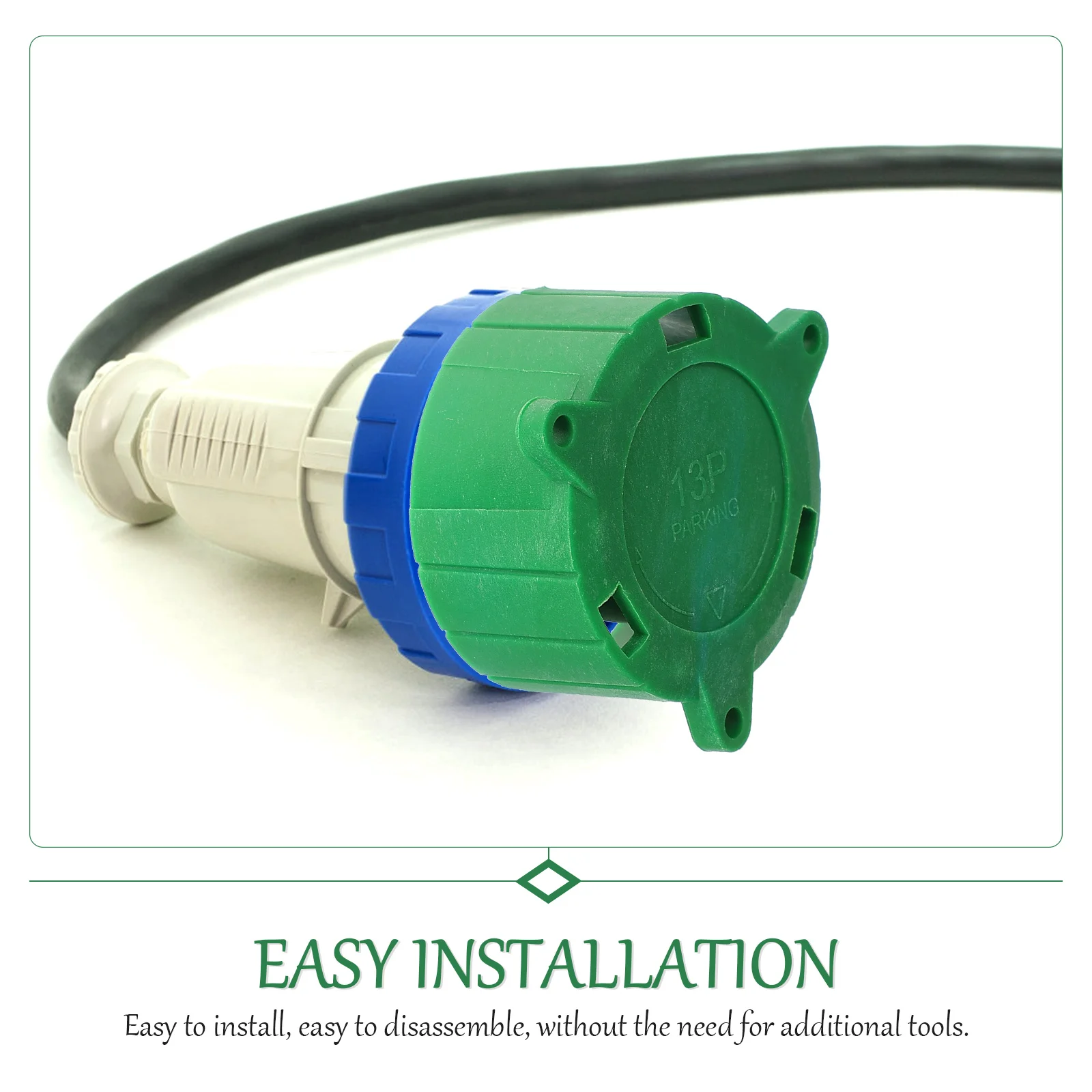 

13P Plug Cap 13 Pin Trailer Connector Cover Socket Proof HOLDER Alignment Tool Adapter Protects Connectors Electrical