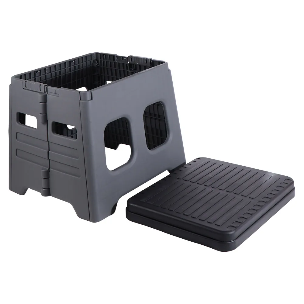 مرحاض PP محمول قابل للطي خفيف الوزن ومتعدد الوظائف في الهواء الطلق مع غطاء مرحاض شاحنة قابلة للطي متينة