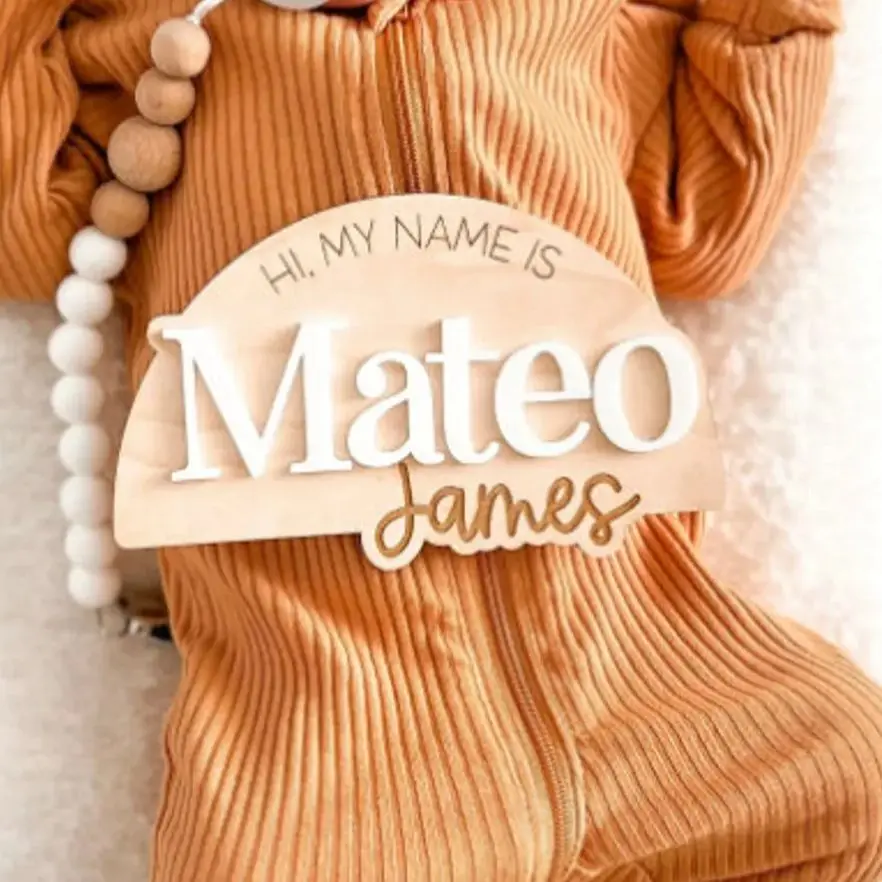 Schild zur Geburtsankündigung von Babys, personalisiertes Geschenk zur Babyparty, Schild zur Geburtankündigung im Krankenhaus, Geschenke für werdende Mütter