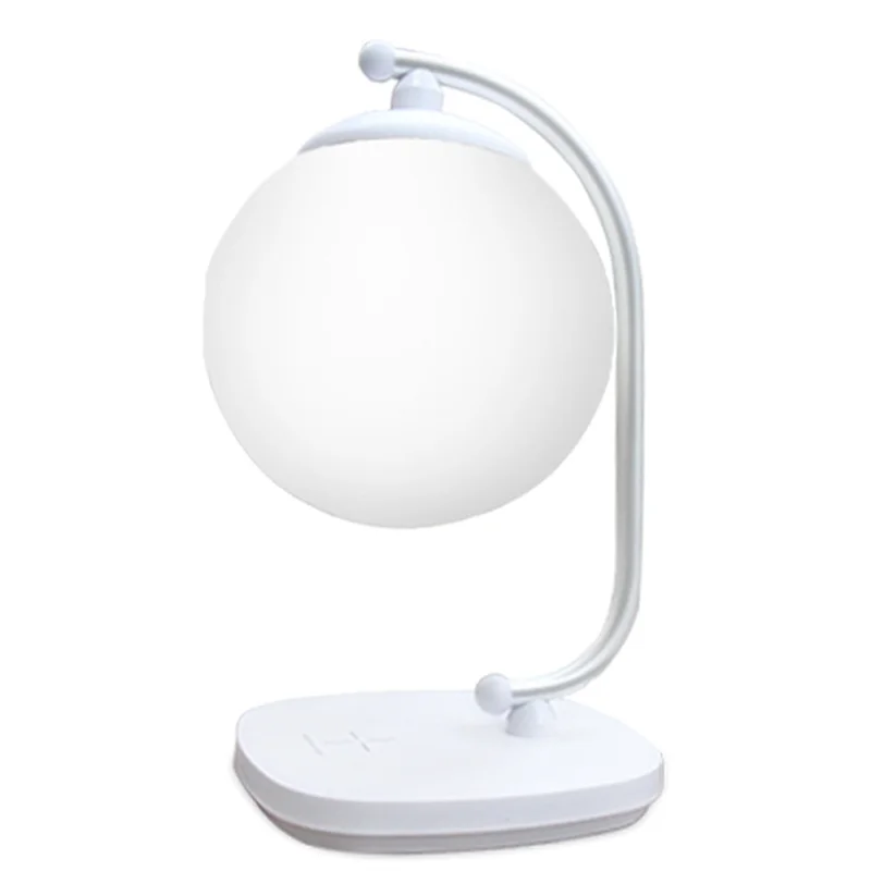 

A96I-Useful Desk LED Reading Night Light Moon Lamp With Wireless Charging For Eye Protection Home Decor Design