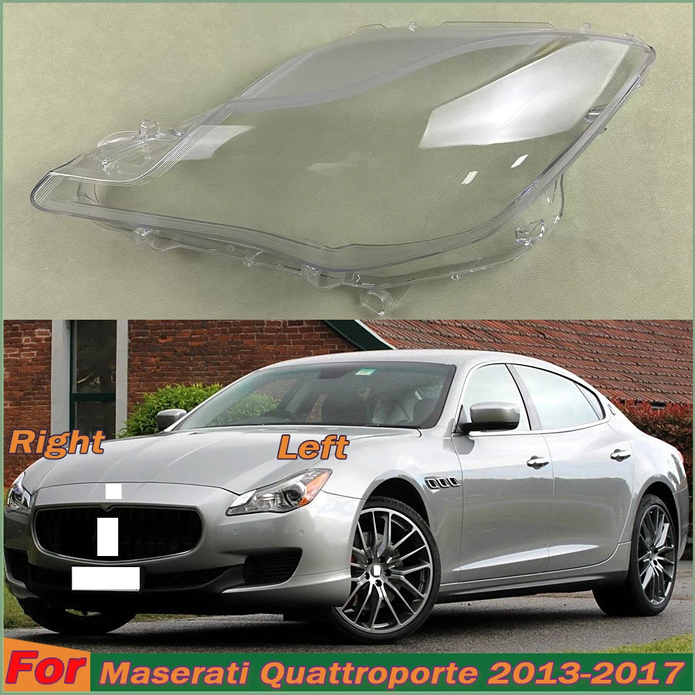 

For Maserati Quattroporte 2013-2017 Headlight Shell Headlamp Transparent Lampshade Cover Lens Plexiglass Auto Replacement Parts