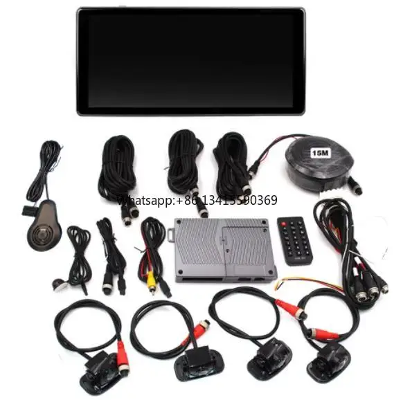 

10.1Inch AI Panoramic AHD 3D 360 Degree Multi View Switch High-Definition Image Touch Screen 360 View Car Safety System