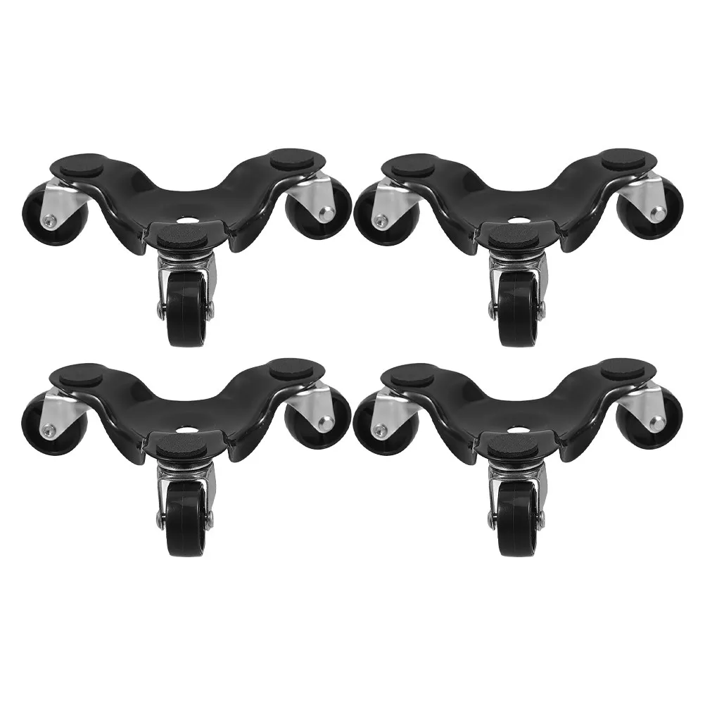 

Набор из 4 профессиональных мебельных тележек для тяжелых предметов, устойчивых к царапинам, для переезда дома и перепланировки офиса