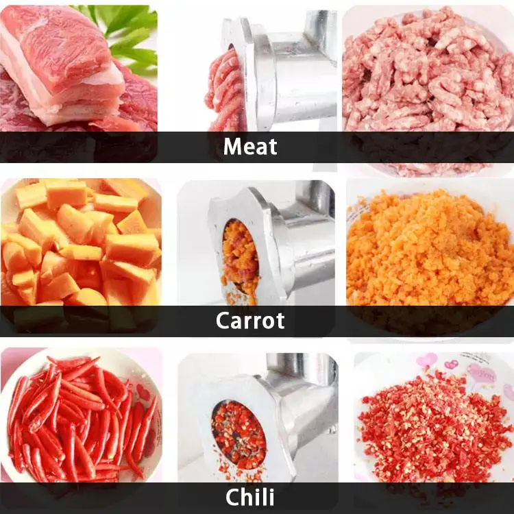 Commercial and household multi-function fully automatic electric meat grinder grinder and slicer WG12