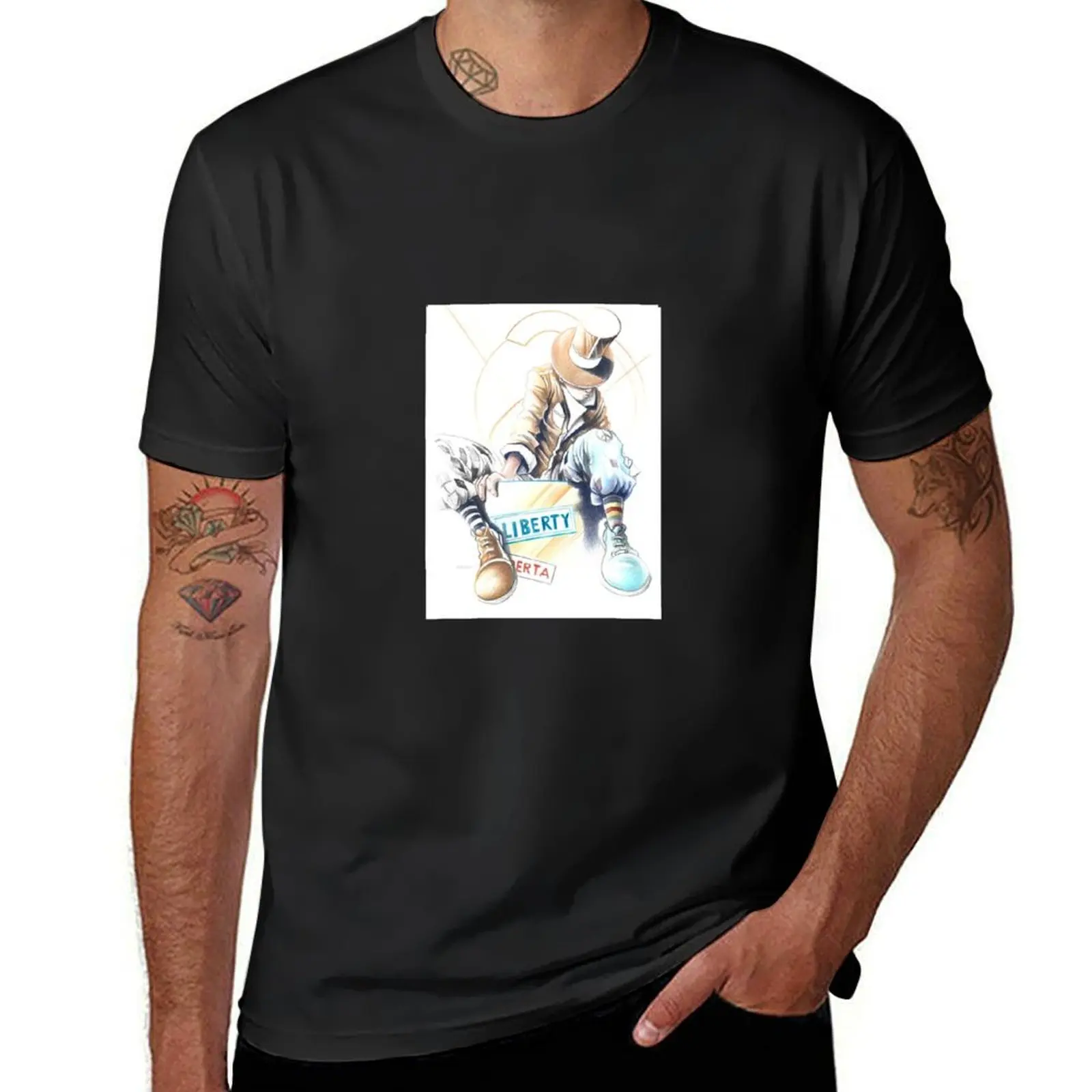 Magician LIBERTY T-Shirt customs design your own Blouse cute tops t shirts for men graphic