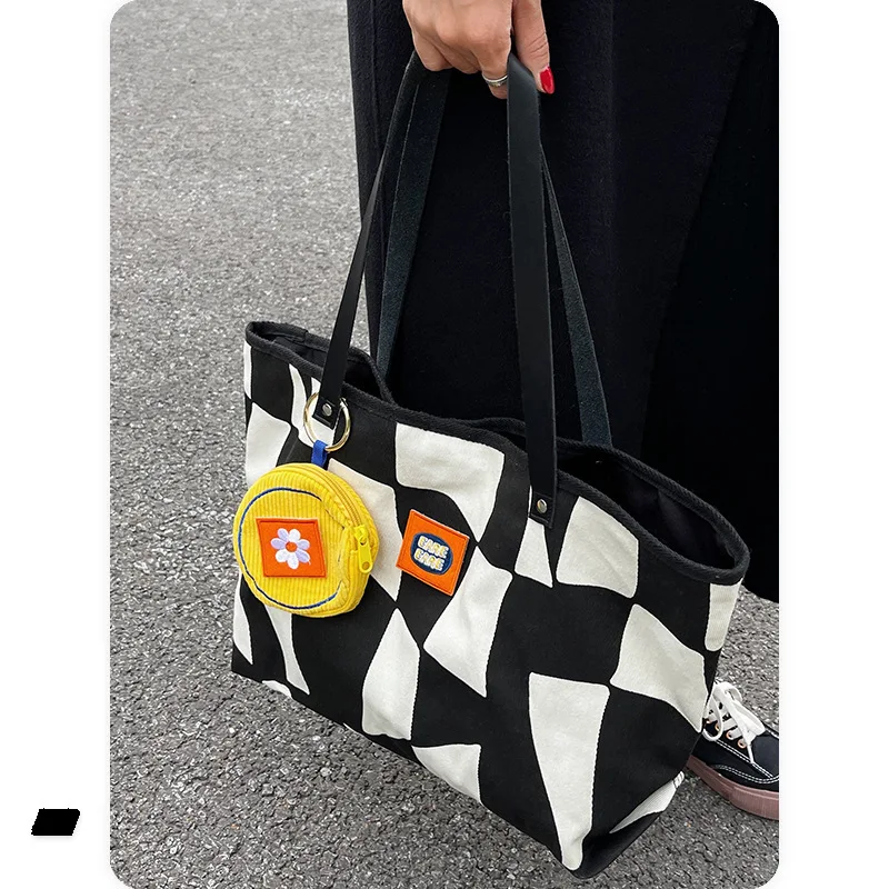 CGCBAG Casual Lage Capacity Canvas Tote Bag Woman Simple Commuting Female Shopper Shoulder Bag Fashion Designer Handbags