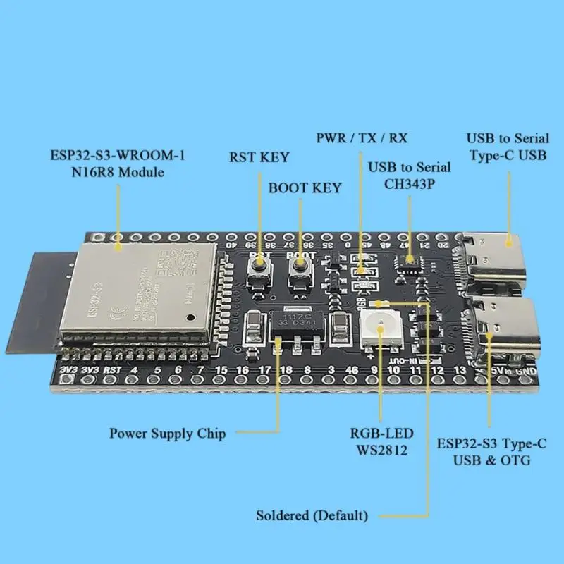 With 2.4G WiFi Bluetooth Support Perfect For DIY Electronics IoT Projects And Programming Work Dual Core Development Board