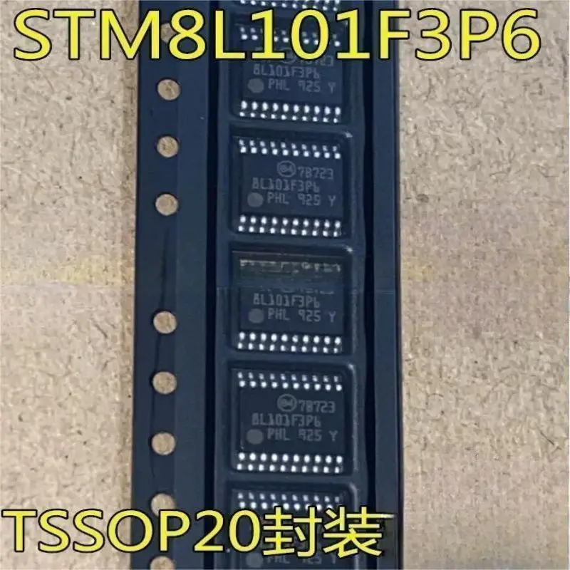 

5PCS STM8L101F3P6 TSSOP20 STM8L101K3T6 QFP32 STM32F101T8U6 QFN36v