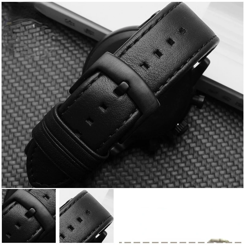 Genuine Leather Watch Strap for Armani Watch Strap Ar2074 Ar1970 Ar1828 Ar1973 Men\'s Watch Band Accessories 22mm Wristband