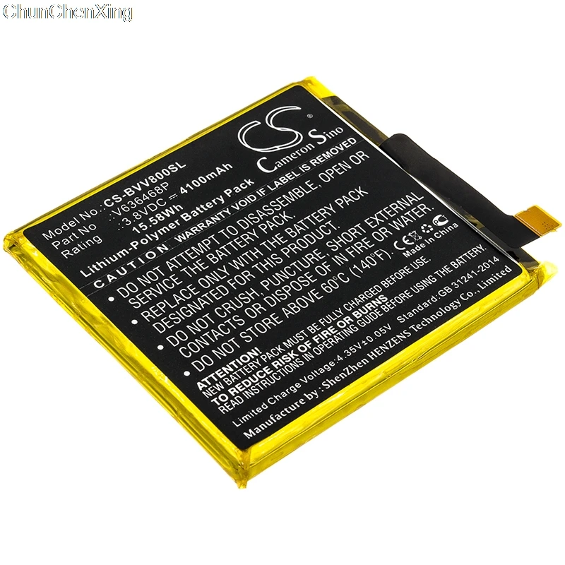 Cameron Sino 4100mAh Battery V636468P for Blackview BV8000