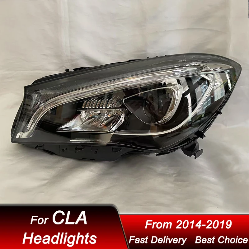 

Стайлинг автомобильных фар для Mercedes-Benz CLA W117 13-19 новый стиль, полностью светодиодные автомобильные фары в сборе, комплект аксессуаров для линз проектора