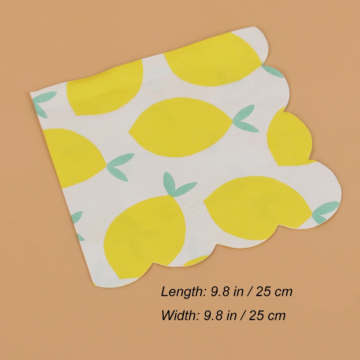 

Lemon Pattern Premium Paper Plates For Birthday Wedding Party Supplies Leak-Proof Disposable Tableware Set For Cakes Bbq