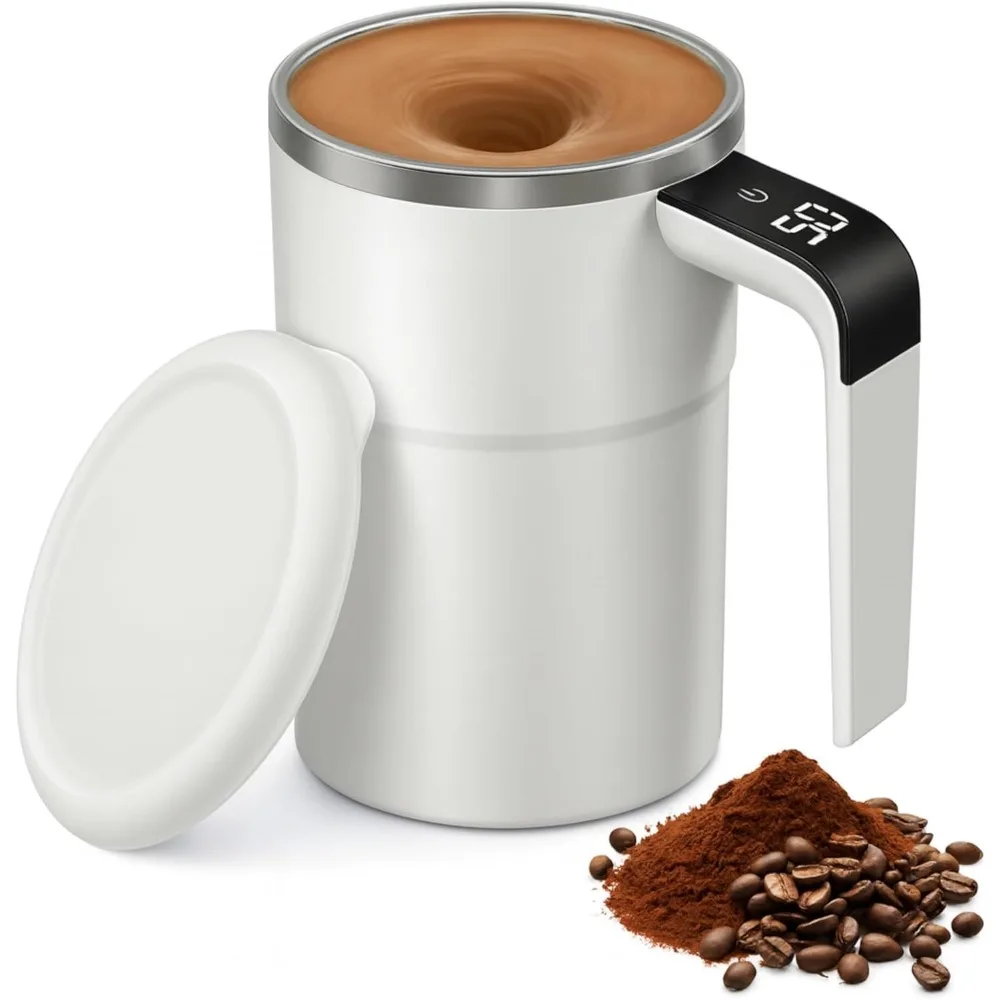 

Automatic magnetic stirrer coffee cup, suitable for home, kitchen, and travel use, for stirring milk powder.