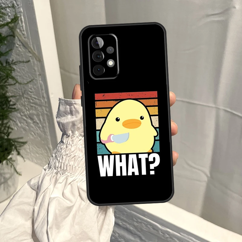 Custodia Cartoon Cute Goose Duck per Samsung Galaxy A16 A36 A56 A06 A13 A53 A33 A23 A55 A35 A17 A54 A34 A14 A52 A32 A15