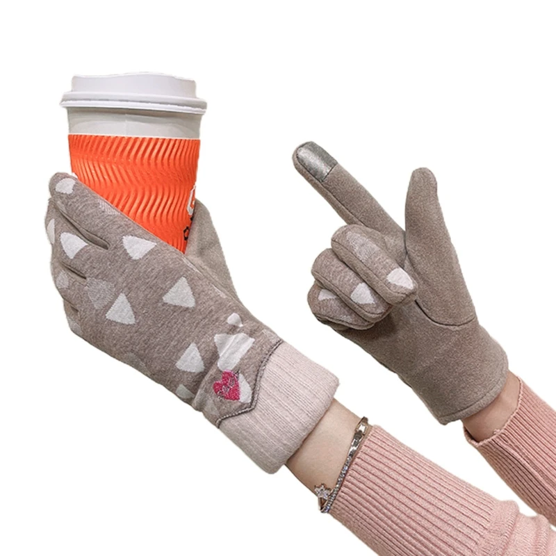 Winter Warm Gloves Touchscreen Gloves for Riding Windproof Full Finger Gloves