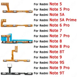 For Xiaomi Redmi Note 8 8T 9 Pro 9S 9T 5 5A Prime 6 7 Switch Power On Off Volume Spare Parts Side Button Mute Key Flex Cable