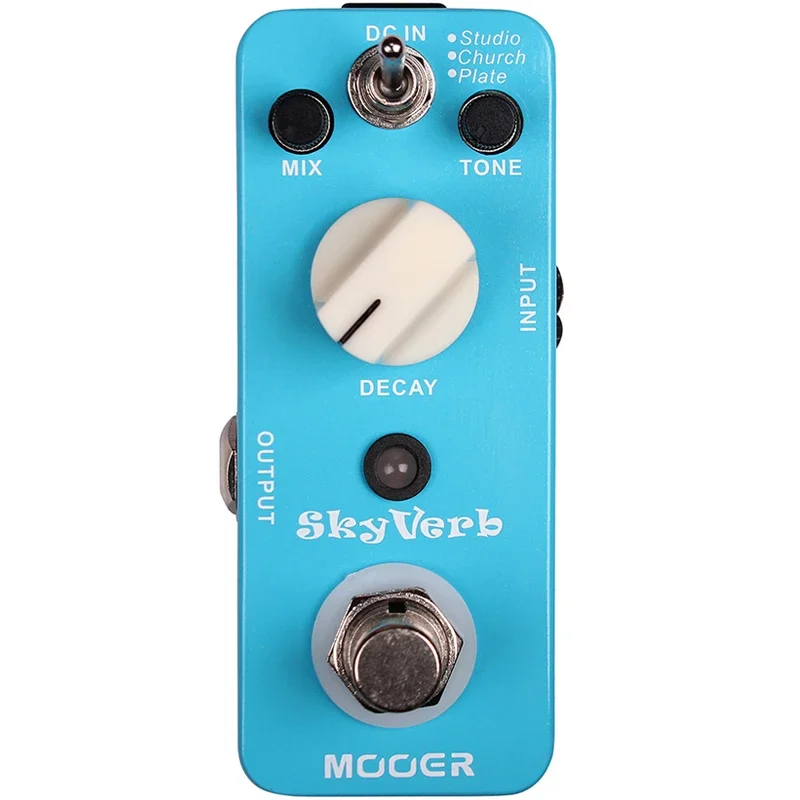 

MOOER SkyVerb Guitar Effect Pedal Digital Reverb 3 Reverb Modes Studio Church Plate Effect True Bypass Pedal Guitar Parts
