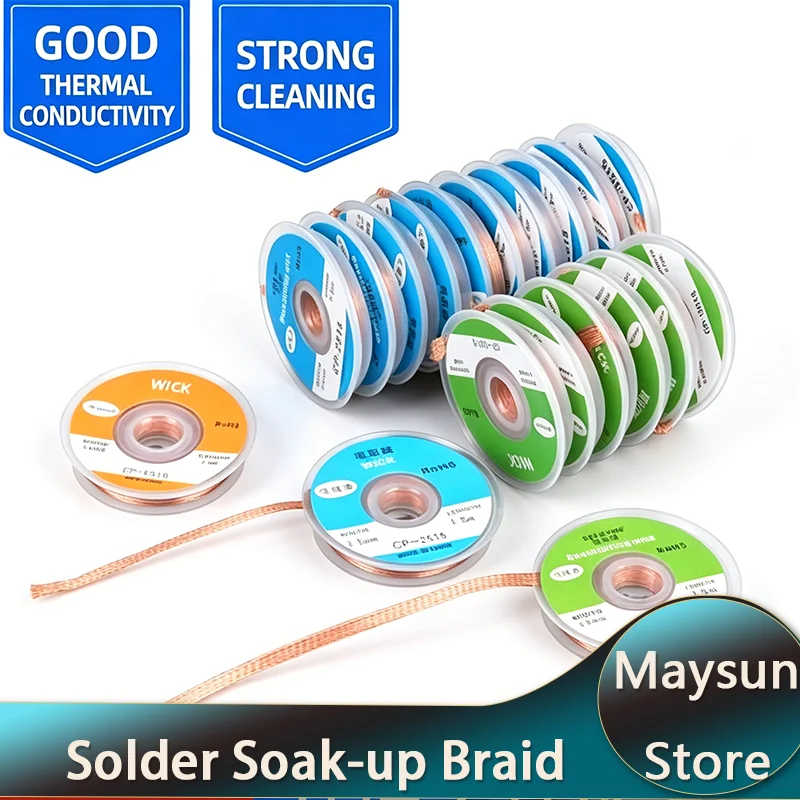 Solder Wick Braid - Genişlik 1/1.5/2/2.5/3/3.5/4mm Lehim Teli Lehim Sökme