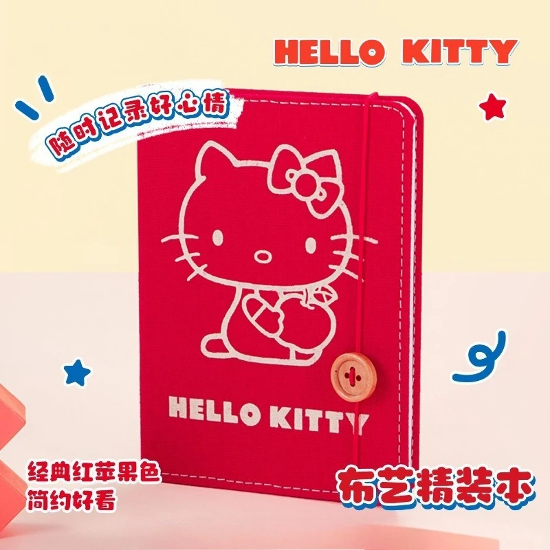 새로운 산리오 헬로키티 만화 크리에이티브 귀여운 노트 애니메이션 주변기기 개성있는 귀여운 컬러 인쇄 두꺼운 수첩