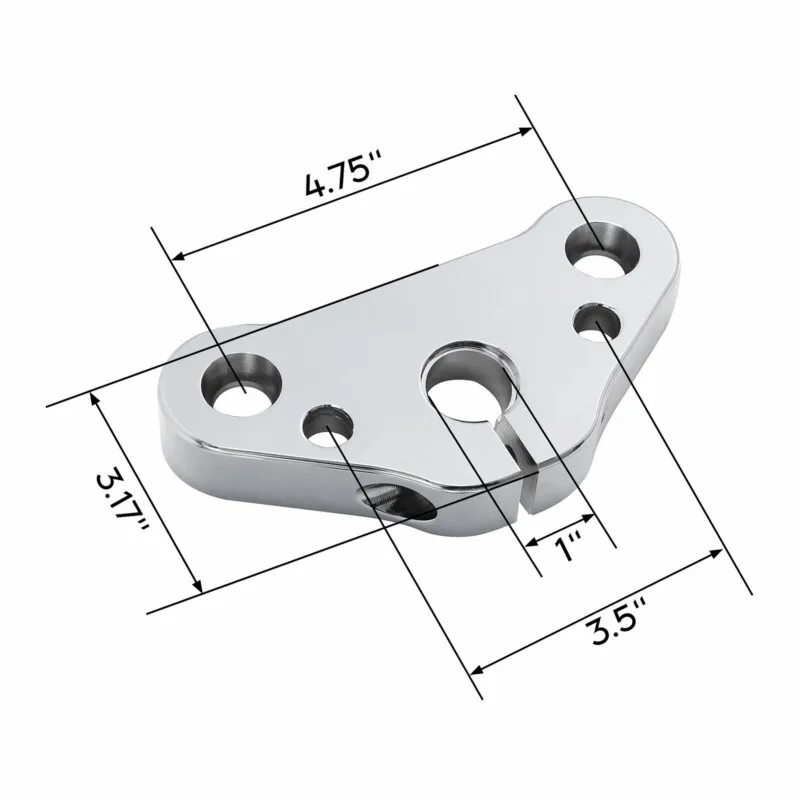 Triple Tree Top Clamp For Harley Heritage Springer FLSTS 97-03 Softail Cross Bones FLSTSB 08-11 Springer Classic FLSTSC/I 05-07