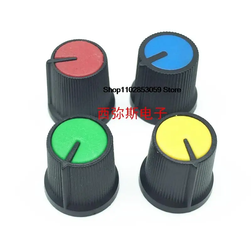 10PCS 15MM full plastic cap type volume potentiometer knob available from stock is suitable for variousflowerhandlepotentiometer