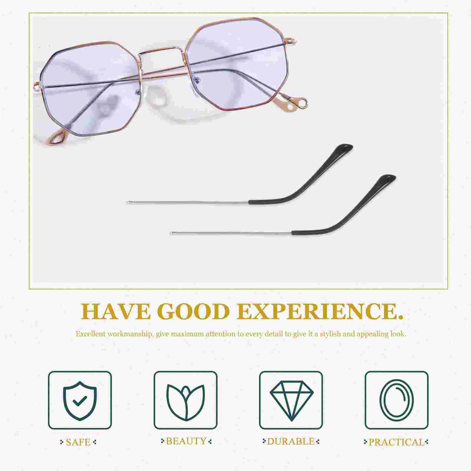 Glasses Accessories Eyeglasses Metal Replacement Temple Arm Legs for Ear Sunglasses Alloy Universal Arms Repair Kit