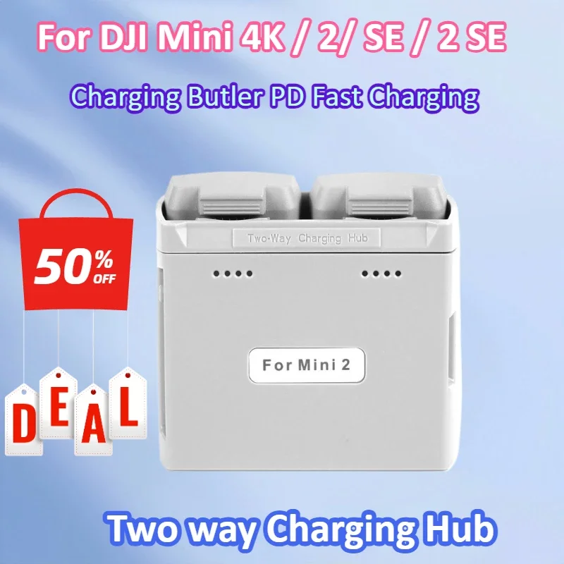

New Battery For DJI Mini 2/SE Two way Charging Hub Drone Battery Charger Compatible With Mini 2 SE/SE/4K Drone Accessories