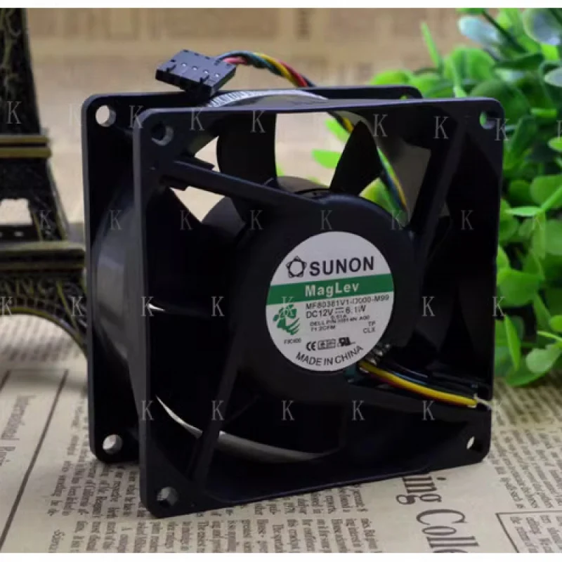 

C ДЛЯ Dell OptiPlex 755 760 SFF Охлаждающий вентилятор Деталь 0KG316 0H814N MF80381V1-D000-M99