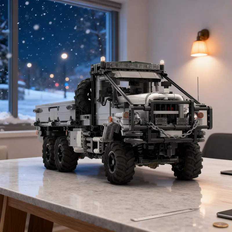 

2096pcs MOC Off road truck KrAZ 255 v2 0 aka Tayga Technical Model Building blocks Architecture toy Christmas gifts Brick Kids