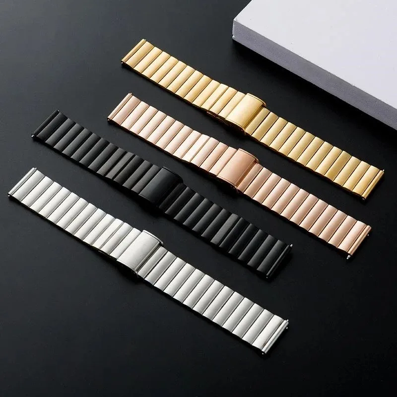 20 mm 22 mm Metallarmband für Samsung Galaxy Watch 7/6/5/4 40 mm 44 mm 4 6 klassisches Edelstahlband Armband Huawei GT4 GT3 GT2E