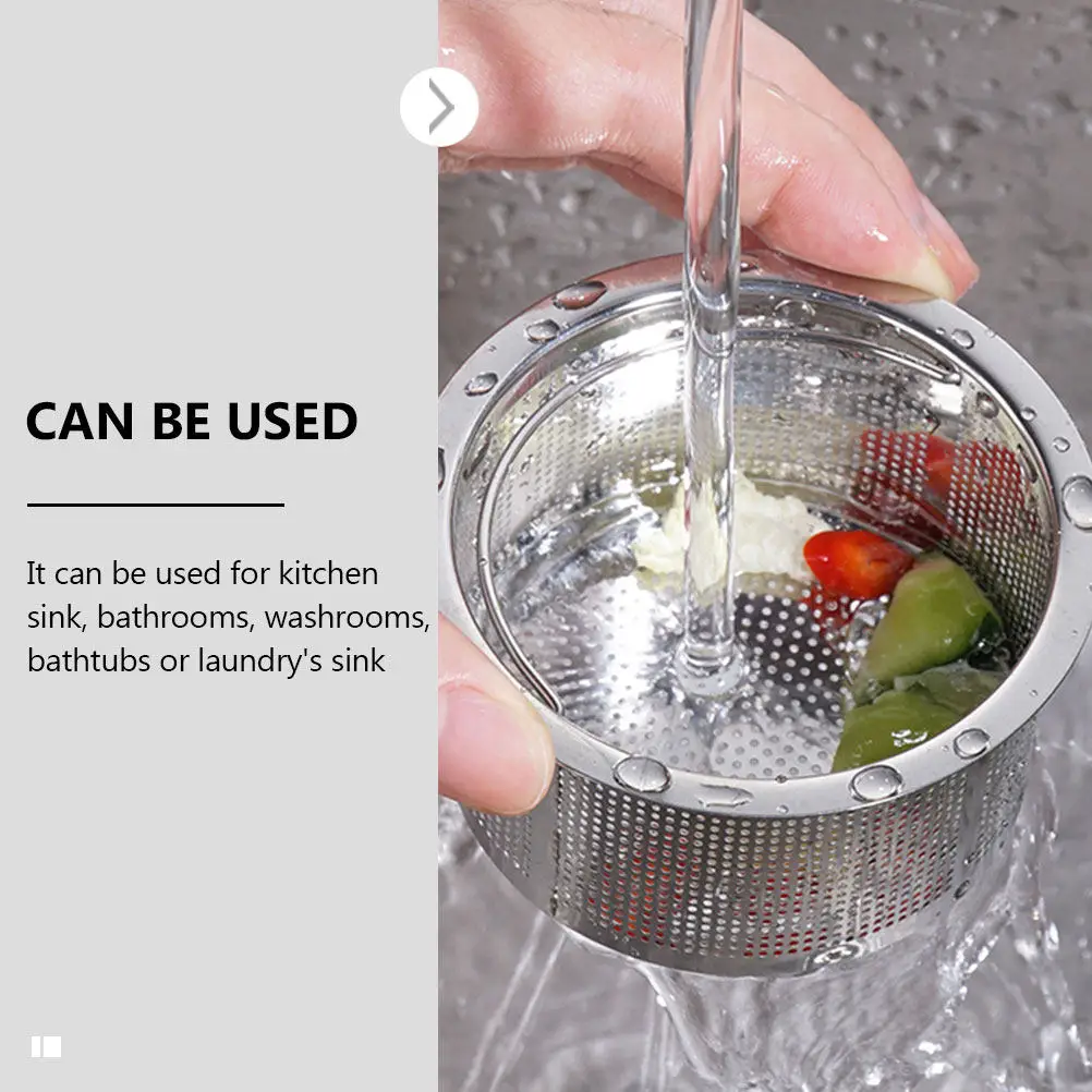 

4Pcs Premium Stainless Steel Sink Strainer Heavy-Duty Drain Filter for Kitchen Bathroom Bathtub Laundry Rust-Proof Clog