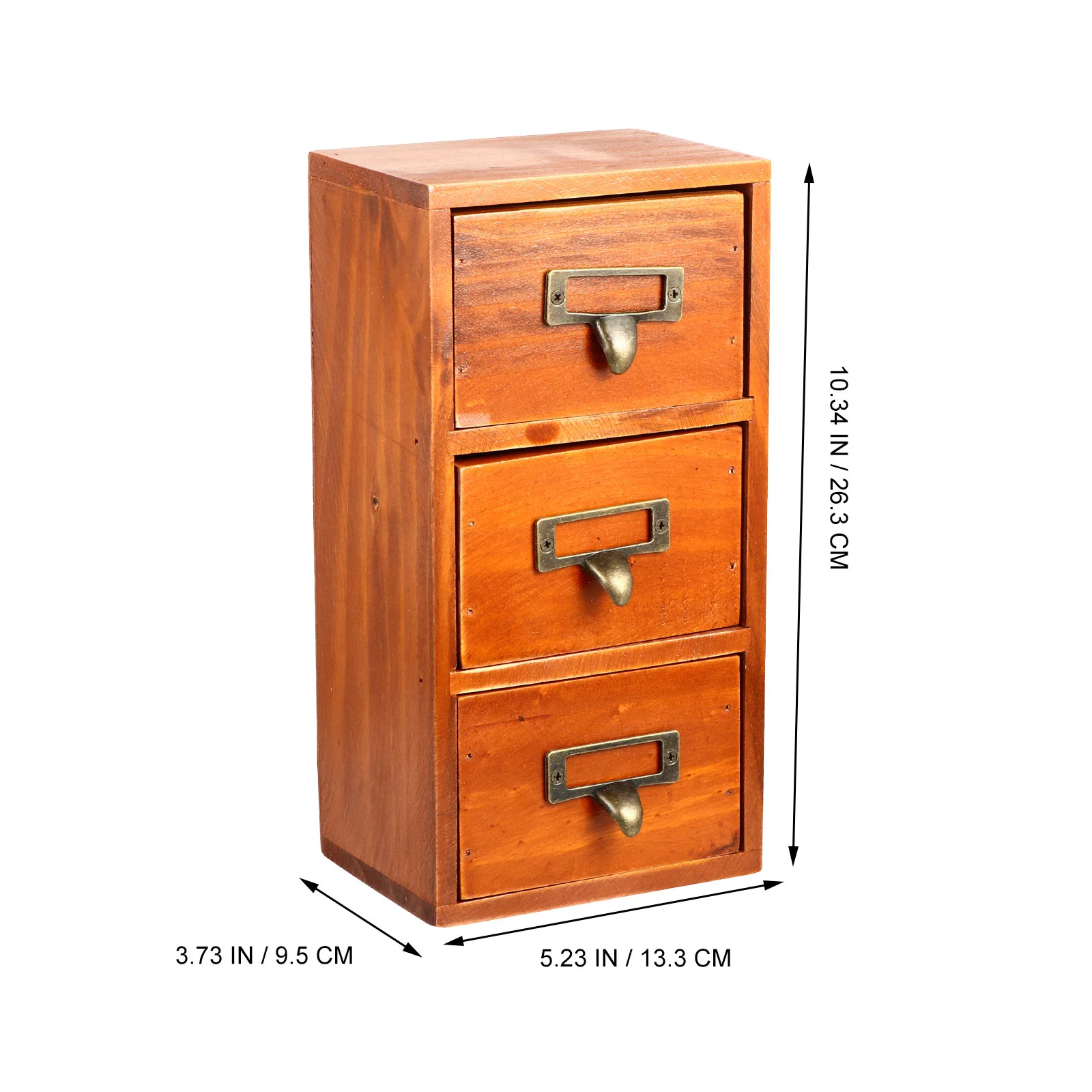 Houten opbergdoos Desktop Container Organizer Cosmetica Multifunctionele afwerking