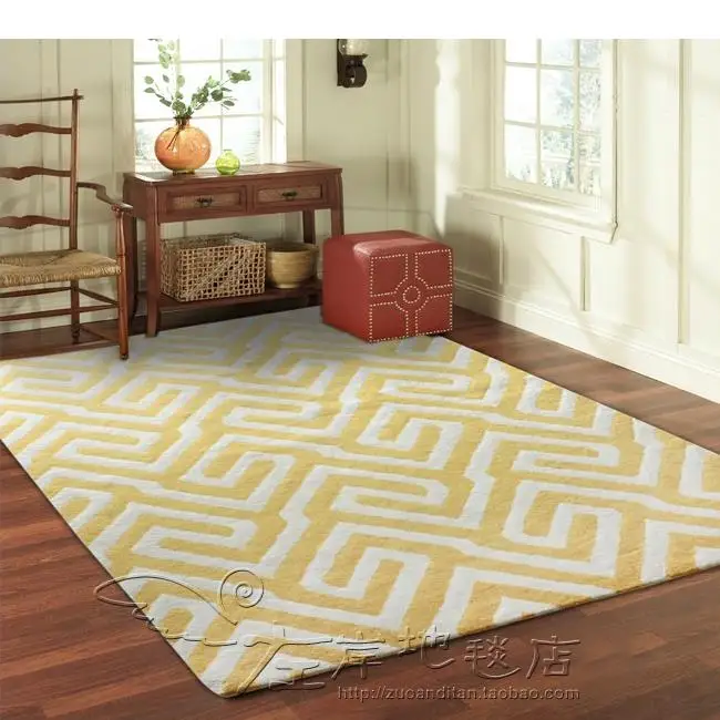 British style striped carpet alfombras Modern Handmade carpets Living room Bedroom Fashion Coffee table sofa tapete