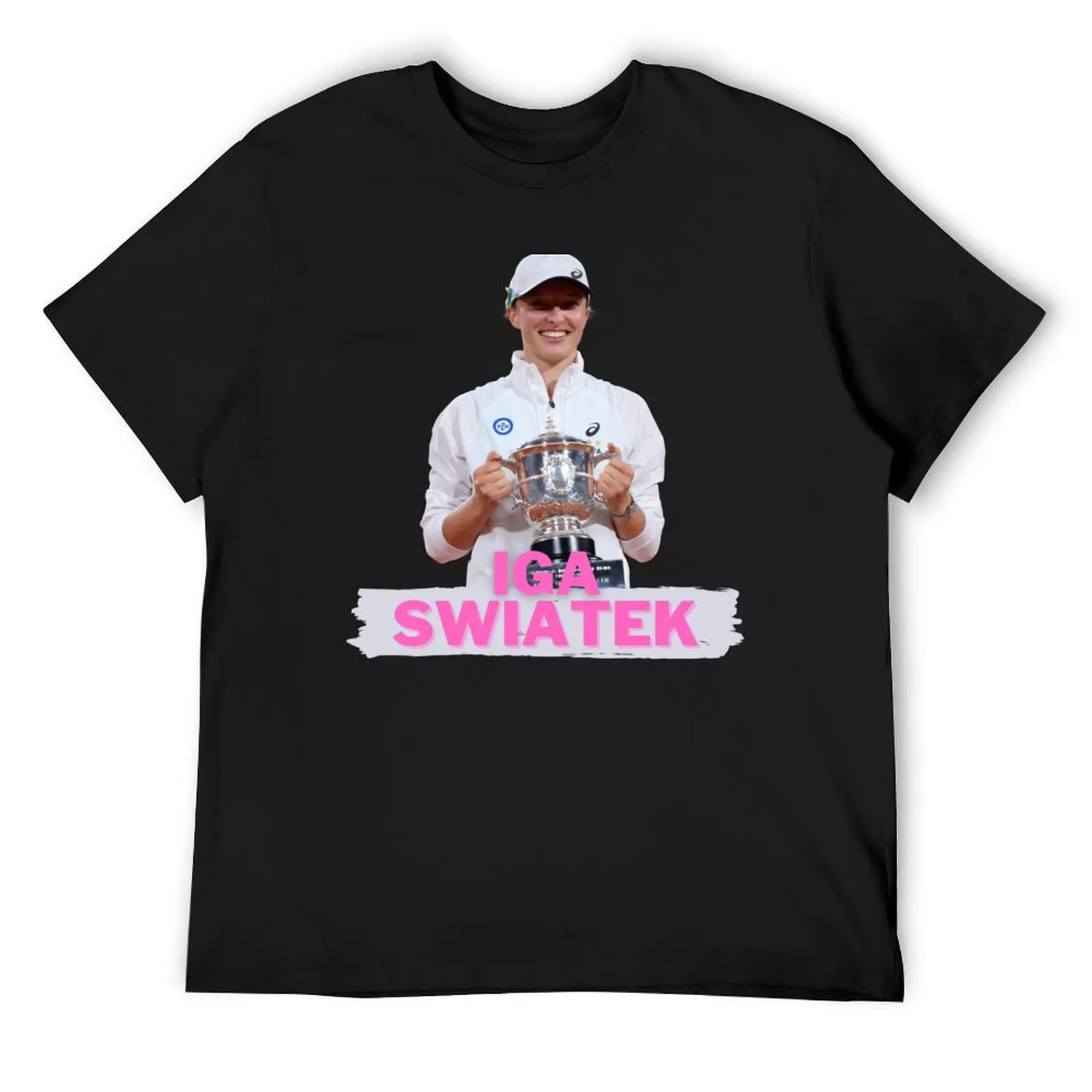 

Iga swiatek with a new grand slam title T-Shirt tees Louboutins tops t shirt for men